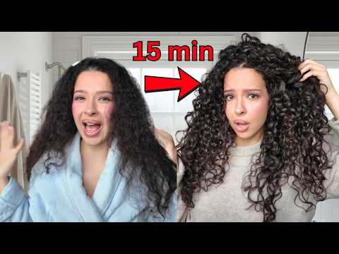 l Was LAZY...So I followed This QUICK Curly Routine.