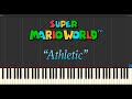 Super Mario World Athletic Piano Tutorial Synthesia