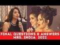 Mrs India 2022 Final Questions And Answers Complete Playlist In Description Box