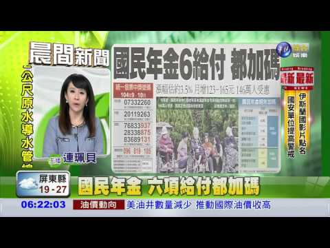 國民年金 六項給付都加碼