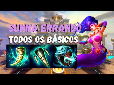 Smite BR [Errando Todos Os Básicos Sunna/Sol Na Retaliação] - Gameplay🎮