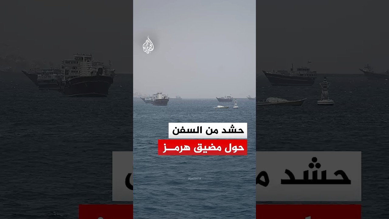فيديو | شاهد | حشد من السفن حول مضيق هرمز وسط تحذير إيران القوات الأمريكية من دخوله