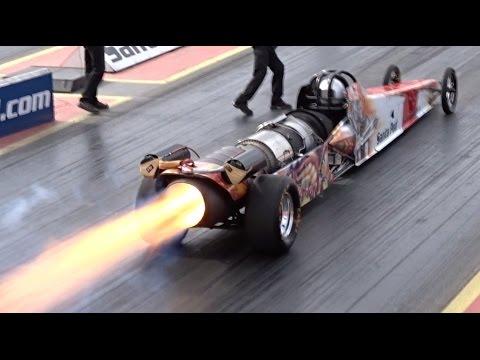 FireForce 5 Jet Car at Santa Pod Raceway - 1/4 Mile 5.07 @ 298mph