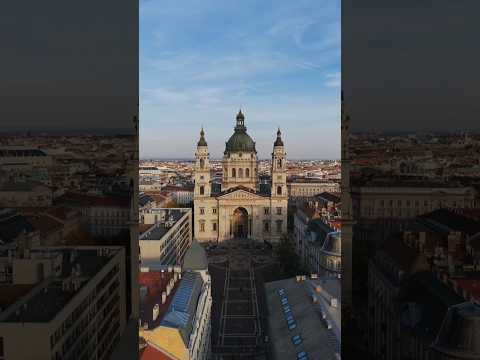 Basílica de Santo Estêvão em Budapeste Vista Aérea Incrível 🇭🇺 #vistaincrivel