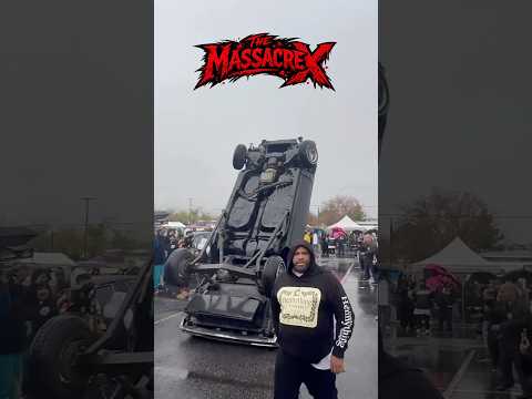 🚨 WILD! Car flips over at lowrider hop… #lowriders #hydraulics #crazymoments