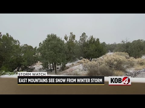 Thanksgiving snow hits east mountains near Albuquerque