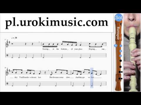 Jak Grać Na Flecie Prostym (Barokowy) Passenger - Let Her Go Tabulatura Lekcje Część 2 um-i463