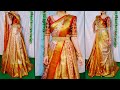 HOW TO DRAPE YOUR SILK SAREE IN PERFECT LEHENGA STYLE|STEP BY STEP FOR BEGINNERS GUIDE|HINDI