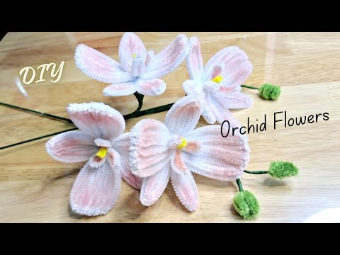 DIY | How to make Orchid flower | Pipe cleaner flowers