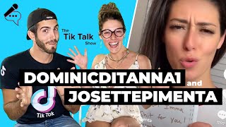 Dominic Ditanna and Josette Pimenta React To Their TIKTOKS | Tik Talk Show