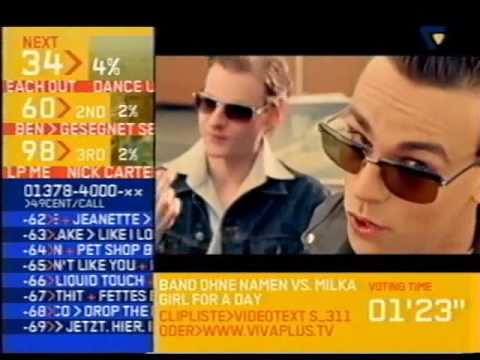 Band Ohne Namen vs.  Milka - Girl for a day [Viva Plus - Get The Clip