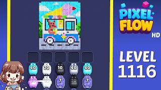 Pixel Flow Level 1116 Solution Walkthrough