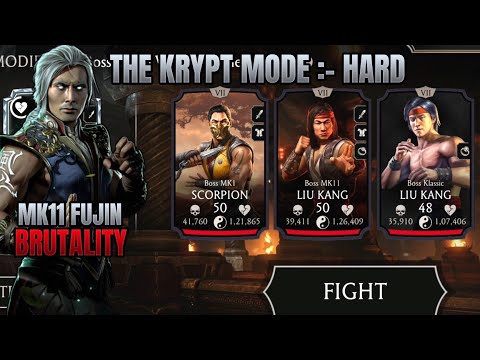 FUJIN'S BRUTALITY REVEALED in Krypt Mode Mk11 Gameplay!