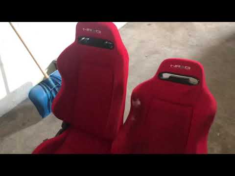 NRG RED RACING SEATS REVIEW