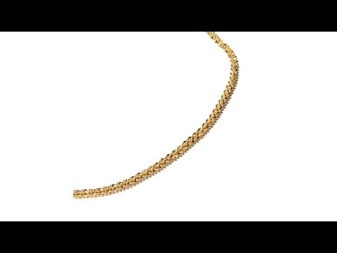 Technibond Bold Glitter Chain 18" Necklace
