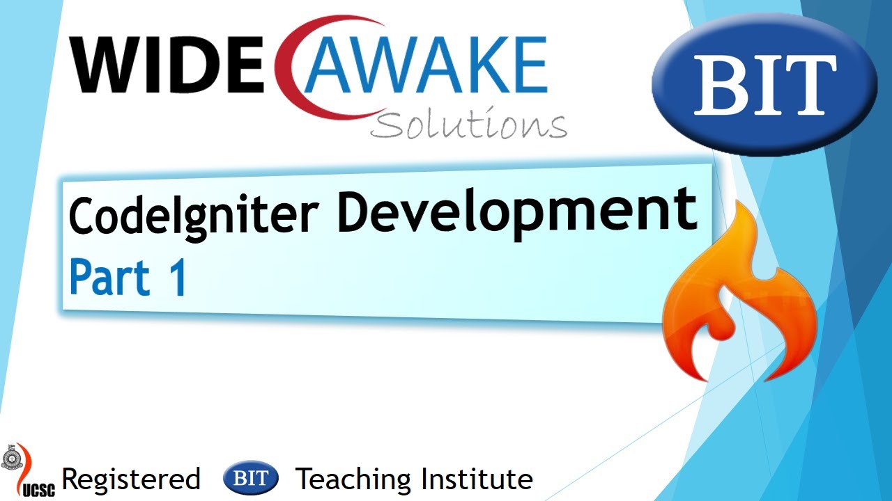 CodeIgniter Development Part 1