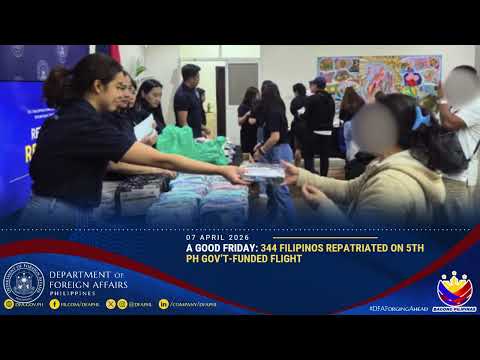 A Good Friday: 344 Filipinos Repatriated on 5th PH Gov’t-Funded Flight