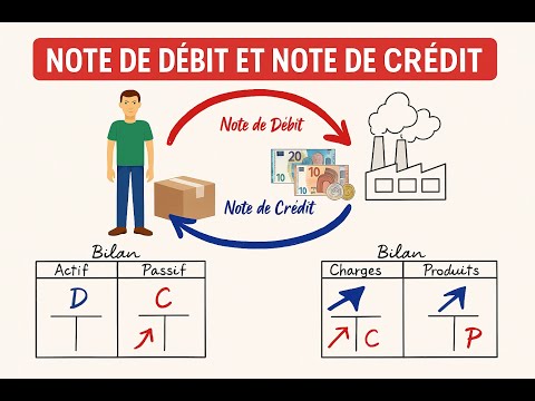 C31 : Comment différencier entre Note de débit et Note de crédit ? Comptabilisation !