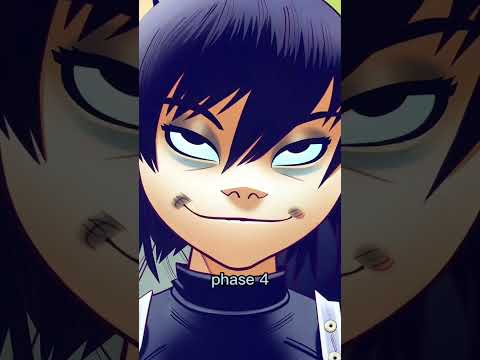 gorillaz noodle phases 1-7 ‼️sorry for putting cyborg noodle in phase 3 it was a mistake‼️