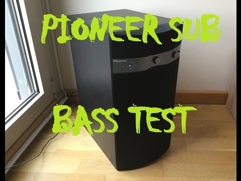 PIONEER S-W110s SUBWOOFER - Bass Test
