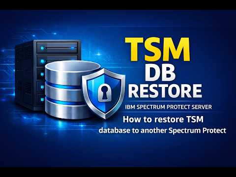 IBM Spectrum Protect Backup Server Down? How to Restore TSM/Spectrum protect server Database.