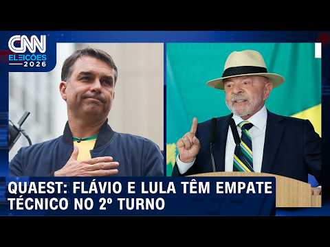 Quaest: Flávio tem 44% em votos totais no 2º turno; Lula, 42% | CNN ELEIÇÕES