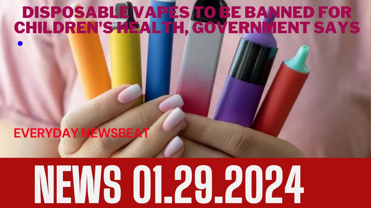 Disposable vapes to be banned for children's health, government says.