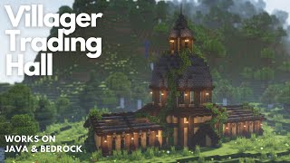 VILLAGER TRADING HALL | Minecraft Tutorial | Java & Bedrock [1.20+]