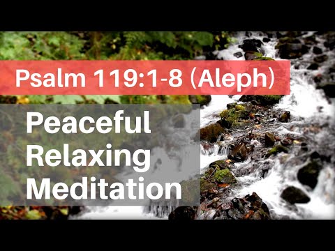 Psalm 119 Relaxing Peaceful Meditation (Verses 1-8 Aleph WEB)