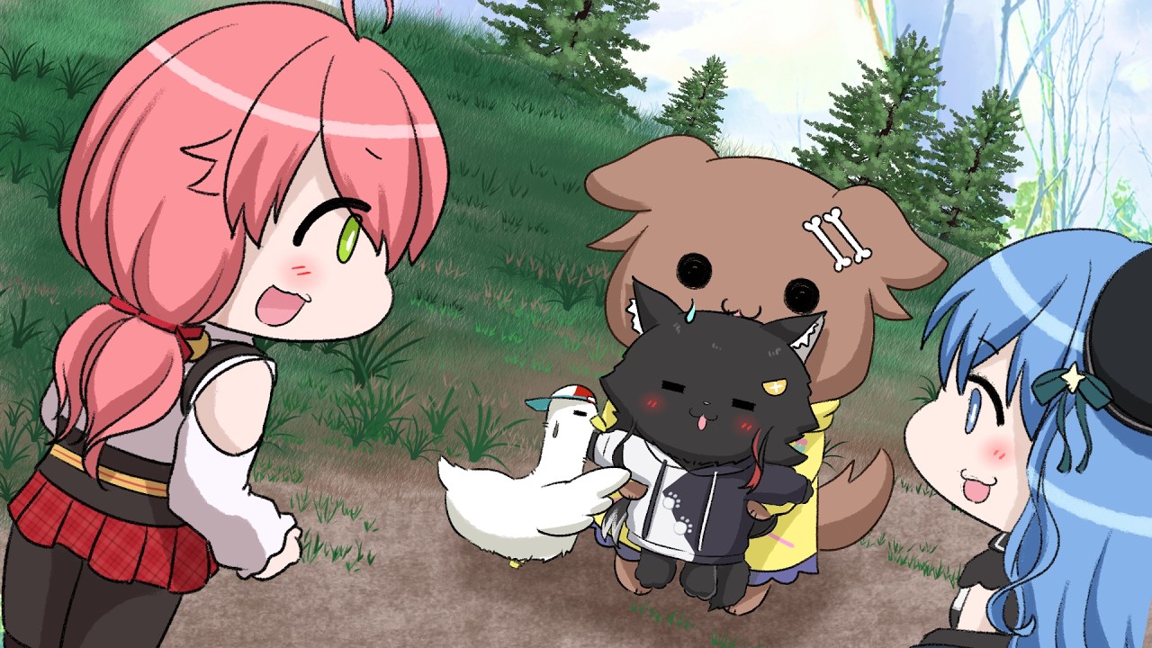 【手描き】【Engsub】仲間からボコボコにされるみお Mio getting beaten up by her friends【hiro/切り抜き/Hololive】