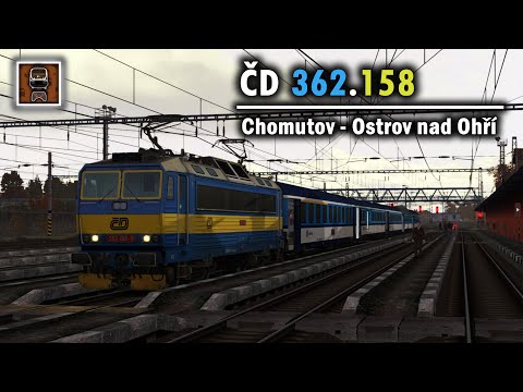 Train Simulator ▪ ČD 362 158 - R 618 Krušnohor || Chomutov → Ostrov nad Ohří || 2K