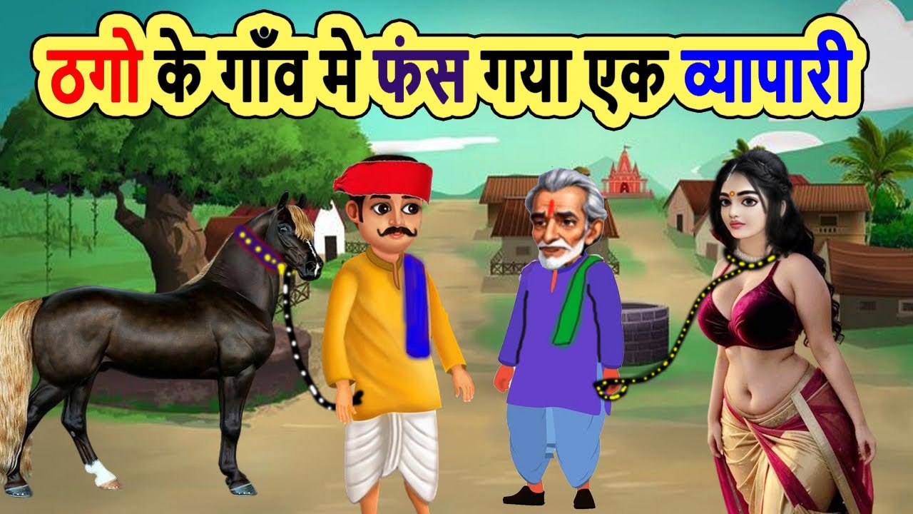 ठगो के गाँव मे फंस गया एक व्यापारी | moral stories | bedtime stories | mann k voice | hindi kahani |