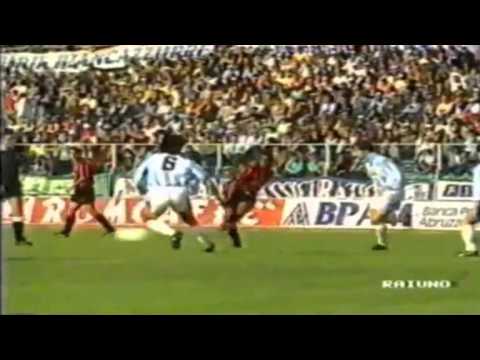 Serie A 1992-1993, day 28 Pescara - Foggia 2-4 (Nobile og, Sciacca, Roy, P.Bresciani, Allegri, Bivi)