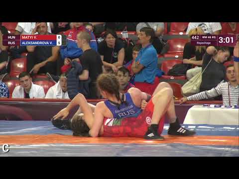 Repechage WW - 46 kg: V. MATYI (HUN) v. V. ALEKSANDROVA (RUS)