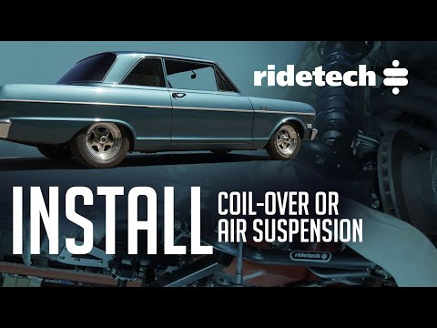 1962-1967 Chevy II / Nova Coil-Over / Air Suspension with Ridetech tubular control arms and 4-link
