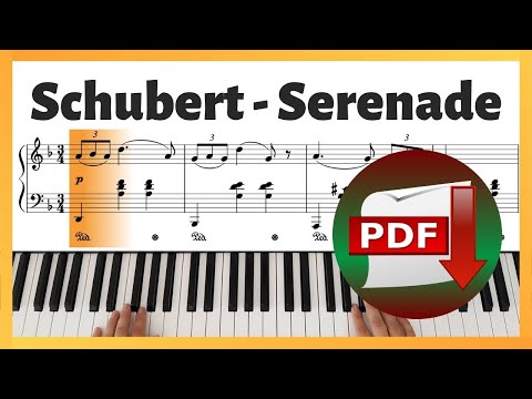 Schubert - Serenade D.957 No.4 Ständchen (Easy)| Piano Sheet Music | Piano Tutorial