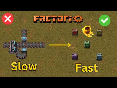 Ultimate Factorio production: Belts vs. Robots