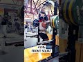 Front squatting 415lb. #shorts #fitness #youtube #frontsquat