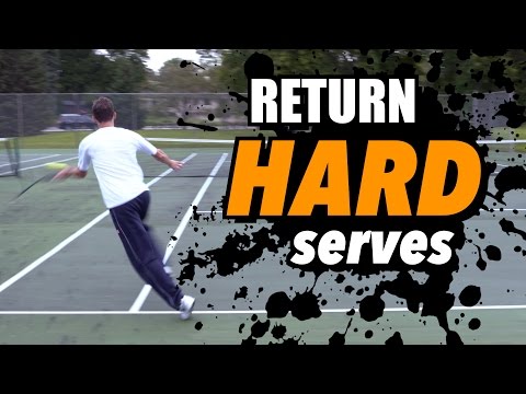 how to return HARD serves - tennis lesson