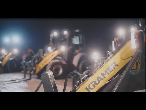 Die Kramer Kompaktmaschinen bei einer Night Demoshow - Bauwirtschaft