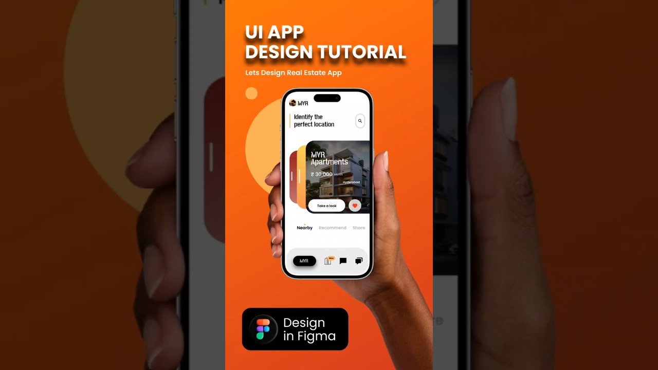 UI Design Tutorial: Real Estate App in Figma 🚀 |  MVR Apartments #Figma