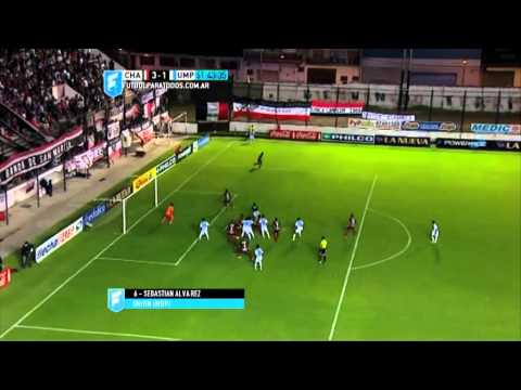 Gol de Álvarez. Chacarita 3 vs. Unión (MDP) 1. Fecha 2. B Nacional 2015. FPT