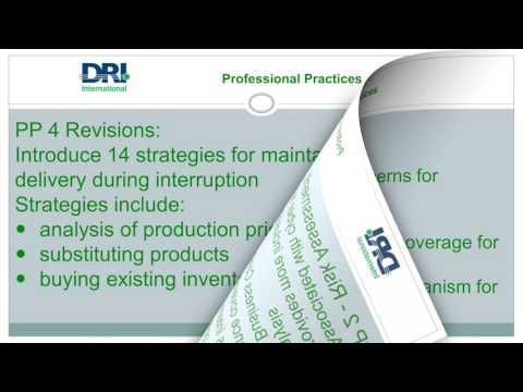 DRI Webinar: What's New with the Professional Practices