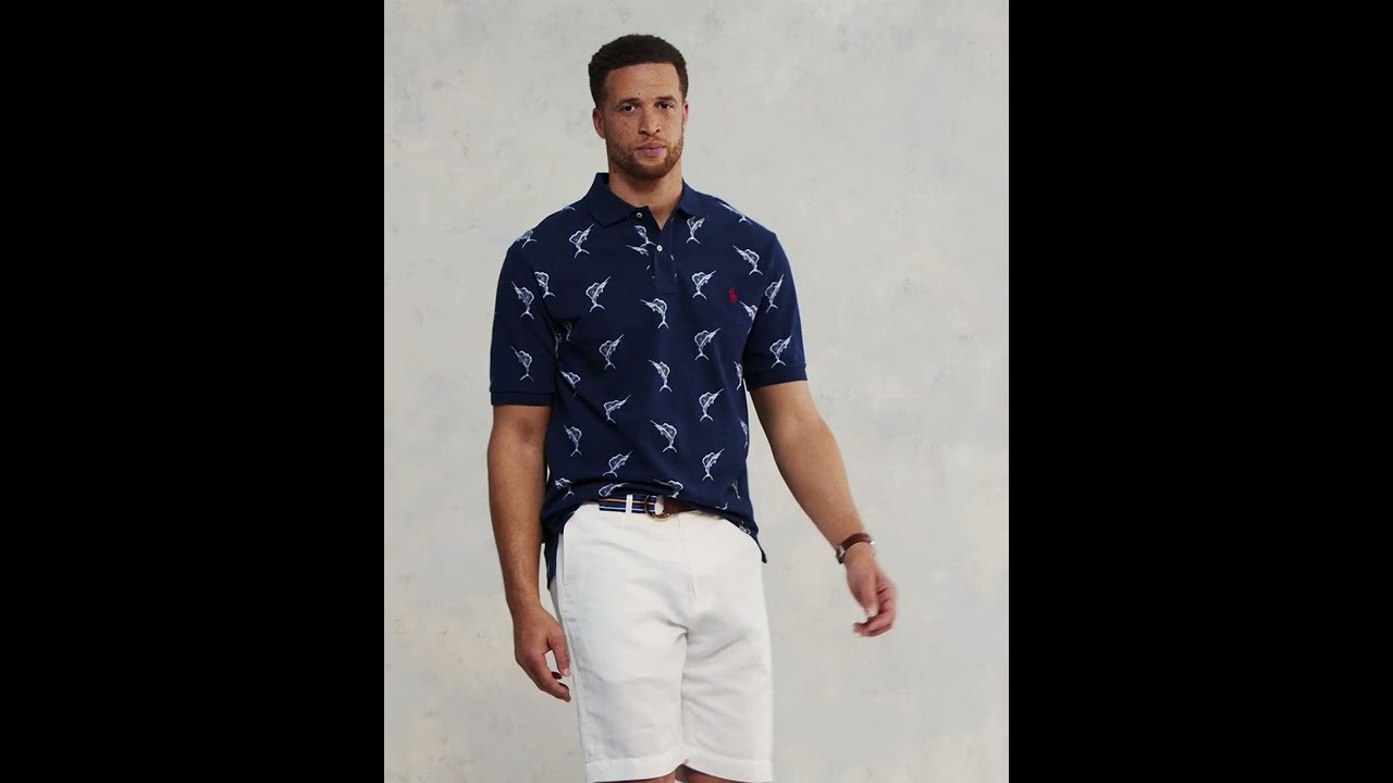 Polo Ralph Lauren Big & Tall Big & Tall Sailfish-Print Mesh Shirt SKU: 9803893