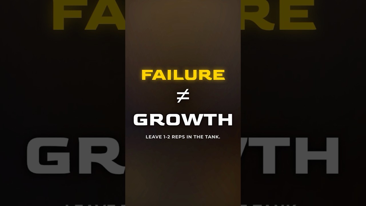 Training to Failure: When It Helps and When It Hurts | Video Guide