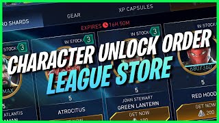 Injustice 2 Mobile | Character Unlock Order League Store | Guide League Store