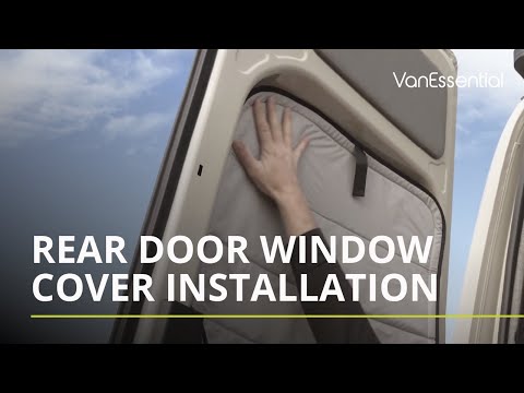 Ford Transit Front Door Window Cover Install