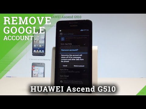 How to Remove Google Account on HUAWEI Ascend G510 - Delete Google Account  |HardReset.Info