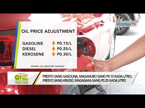 One Western Visayas: Presyo sang gasolina, maganubo sang P0.10 kada litro; krudo magasaka ang presyo