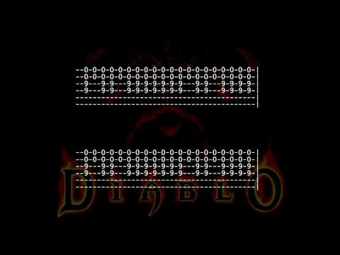 Diablo Music - Tristram [Full Guitar Tab For One Guitar] How to Play